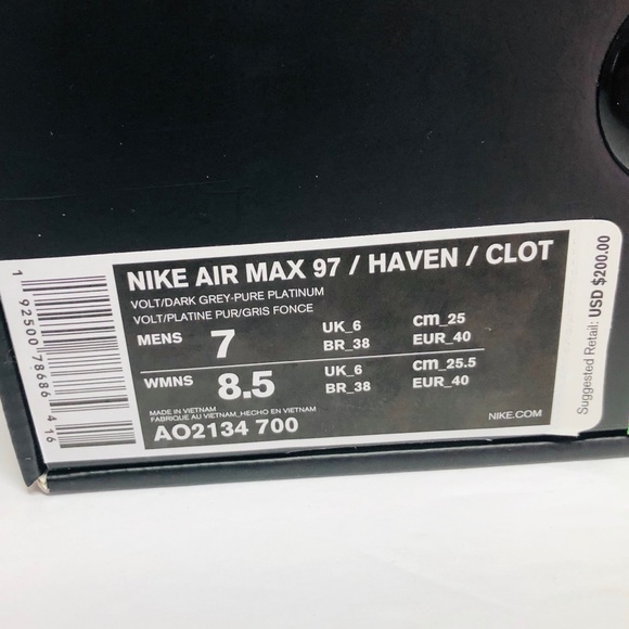 Nike Air Max 97/Haven/Clot - Picture 8 of 11